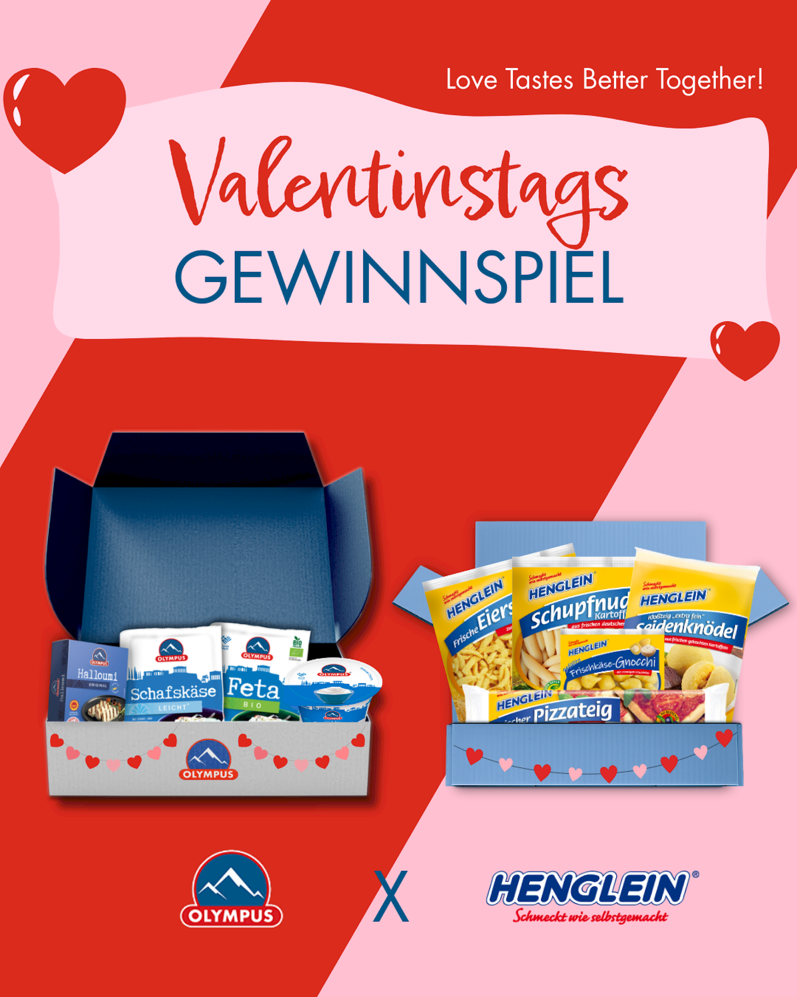 Gewinnspiel mit Olympus Foods und Henglein - Redaktionelle Umsetzung